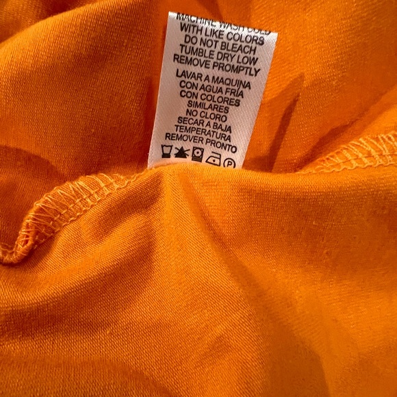 Heart & Hips 90’s Long Sleeve Orange Dress Sporty Mini Hooded Y2K - Picture 8 of 10